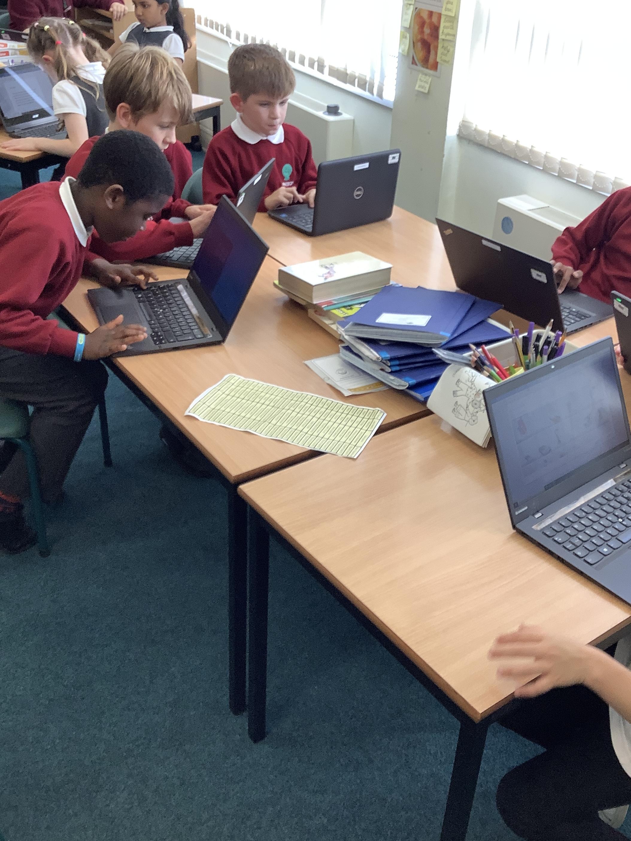 Children accessed an evaluation of the Computing topic via a QR code.