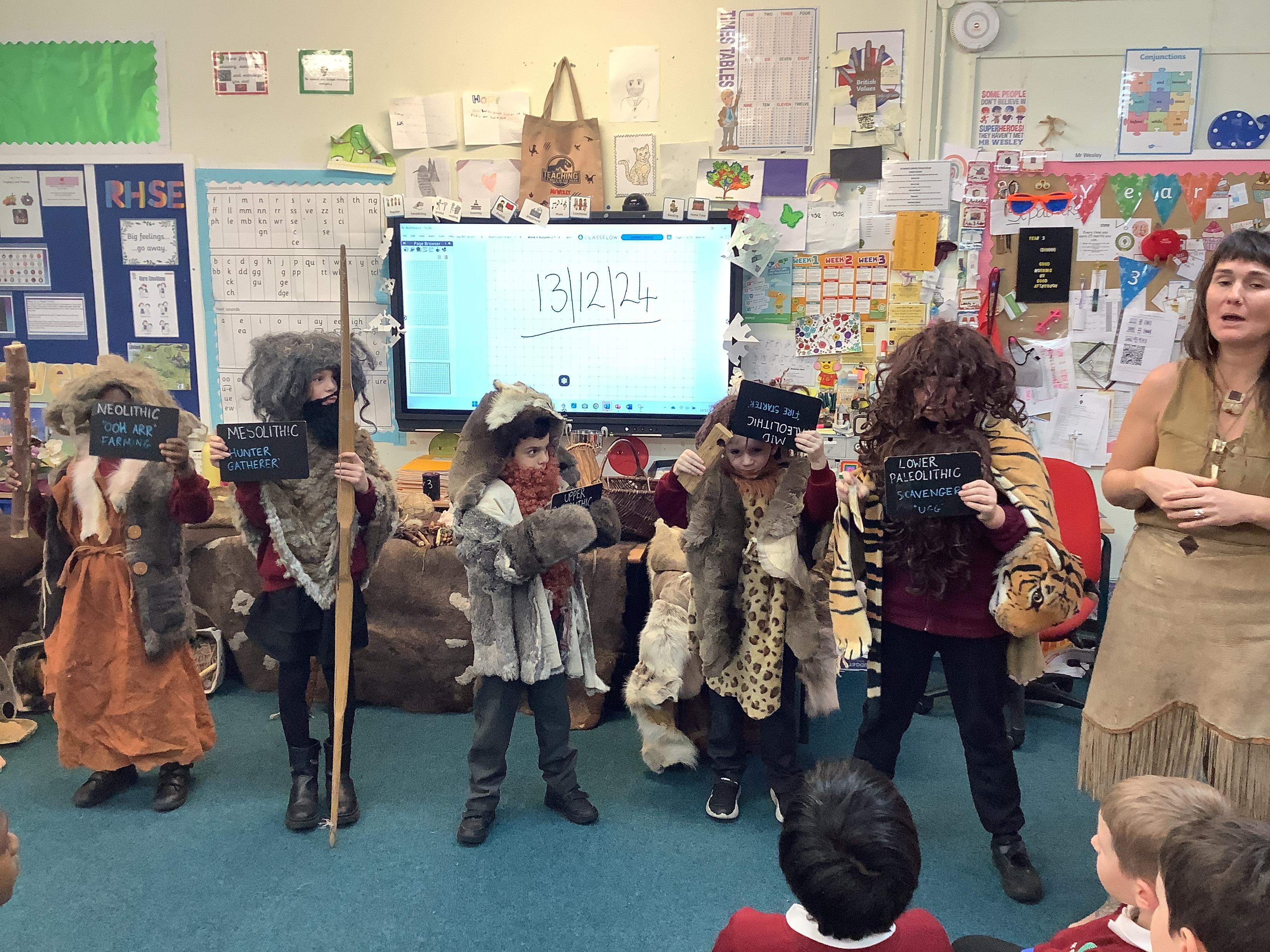 Stone-Age day ROCKED! Here we are showing the timeline of the Stone-Age.