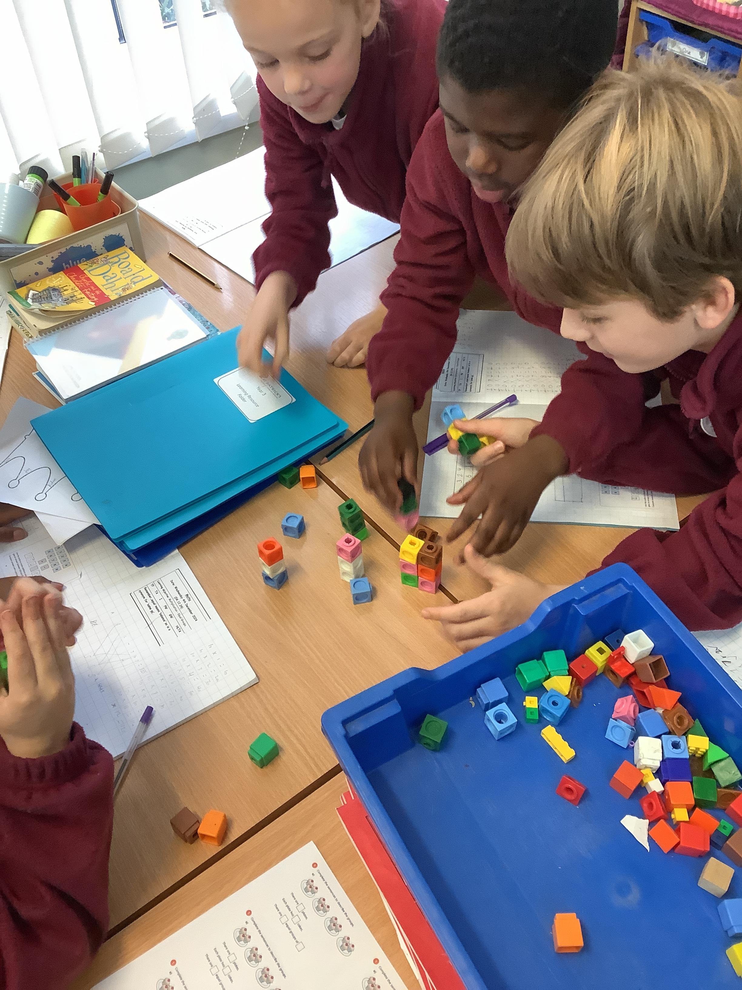 We started our topic of multiplication and division, here we are using arrays practically.